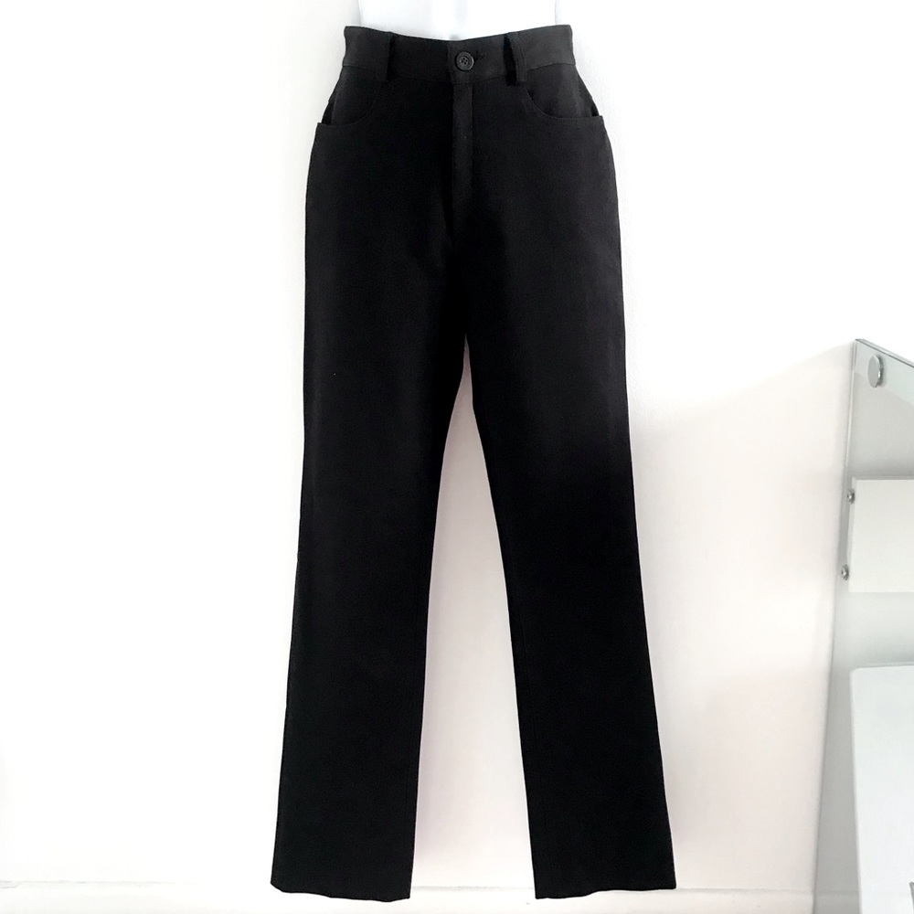 COPY - Teenflo 90’s Y2K Black High Waisted Jeans Bootcut Winter Black Pants